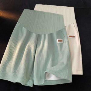Straight Cut Stretchable Maternity Trousers